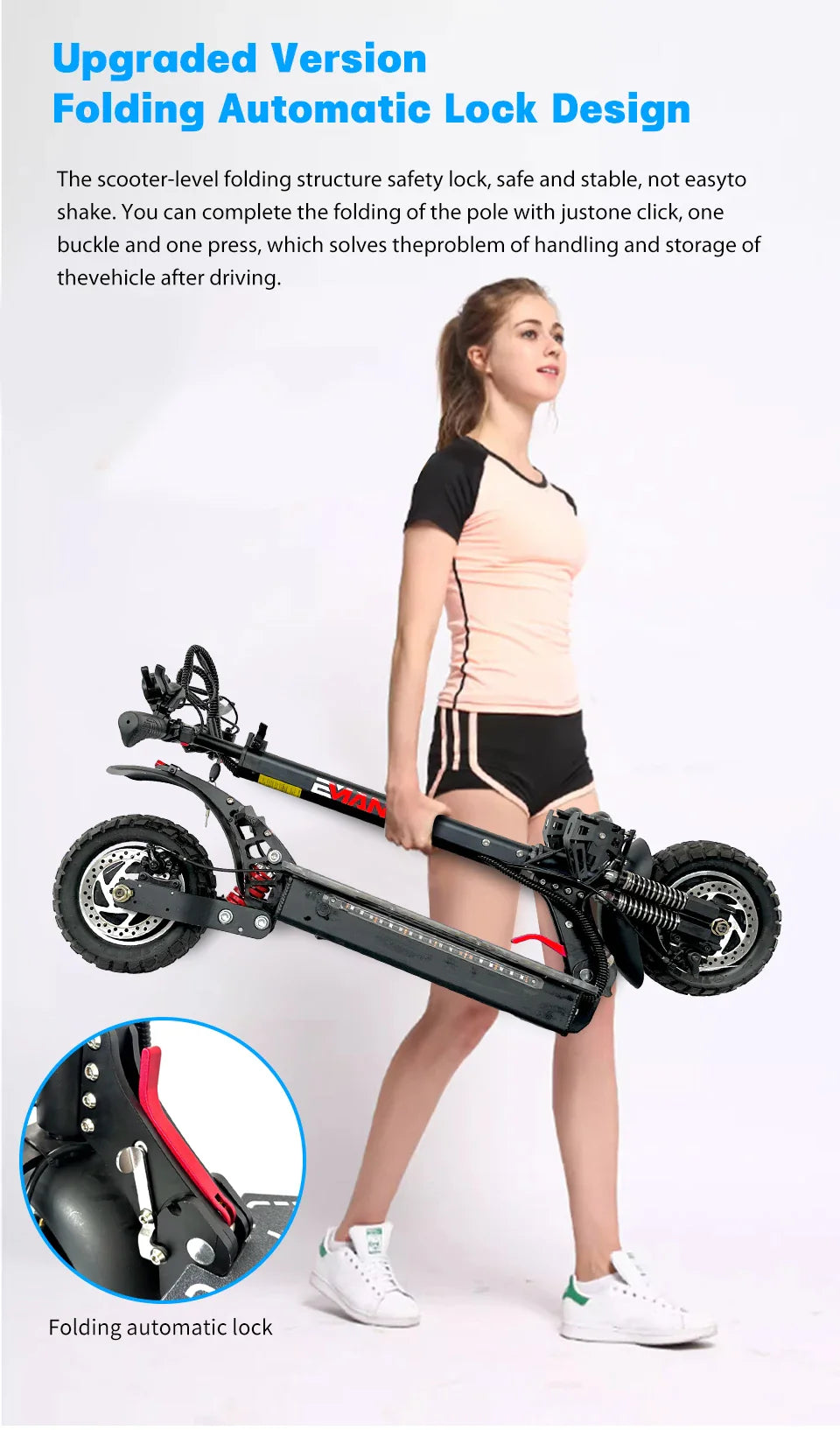 2400W Dual Motor Foldable Electric Scooter