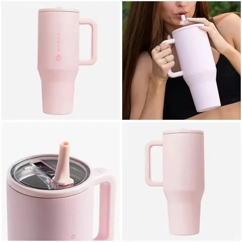 HydroJug 40 OZ Tumbler - Pink sand