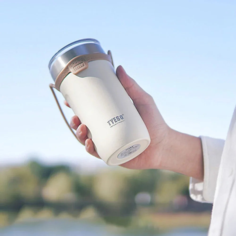 Tyeso Thermos Bottle with Straw Cup