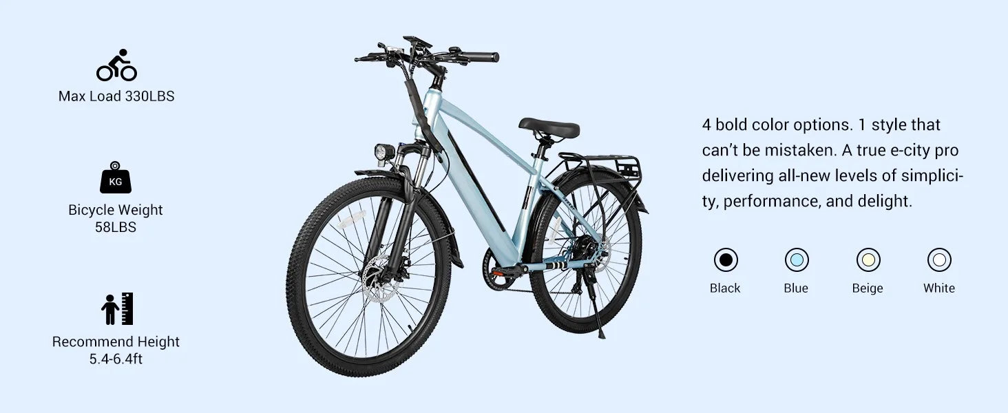 500W Electric Mountain Bike – 26” 20MPH Ride