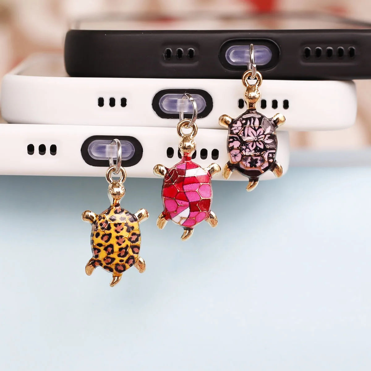 Turtle Phone Dust Plug Accessory