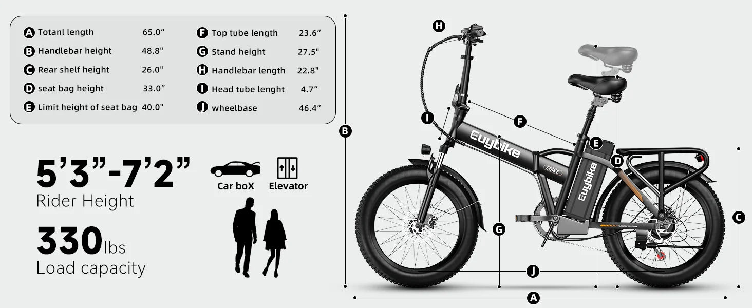 1000W Folding Electric Commuter Bike