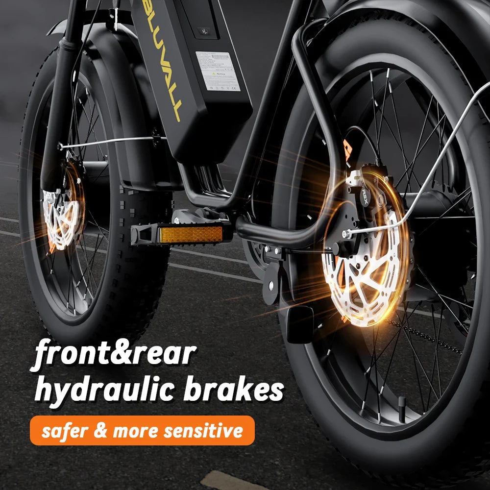 Bluvall K10 Dual Motor Electric Bike – 35MPH, 160 Miles