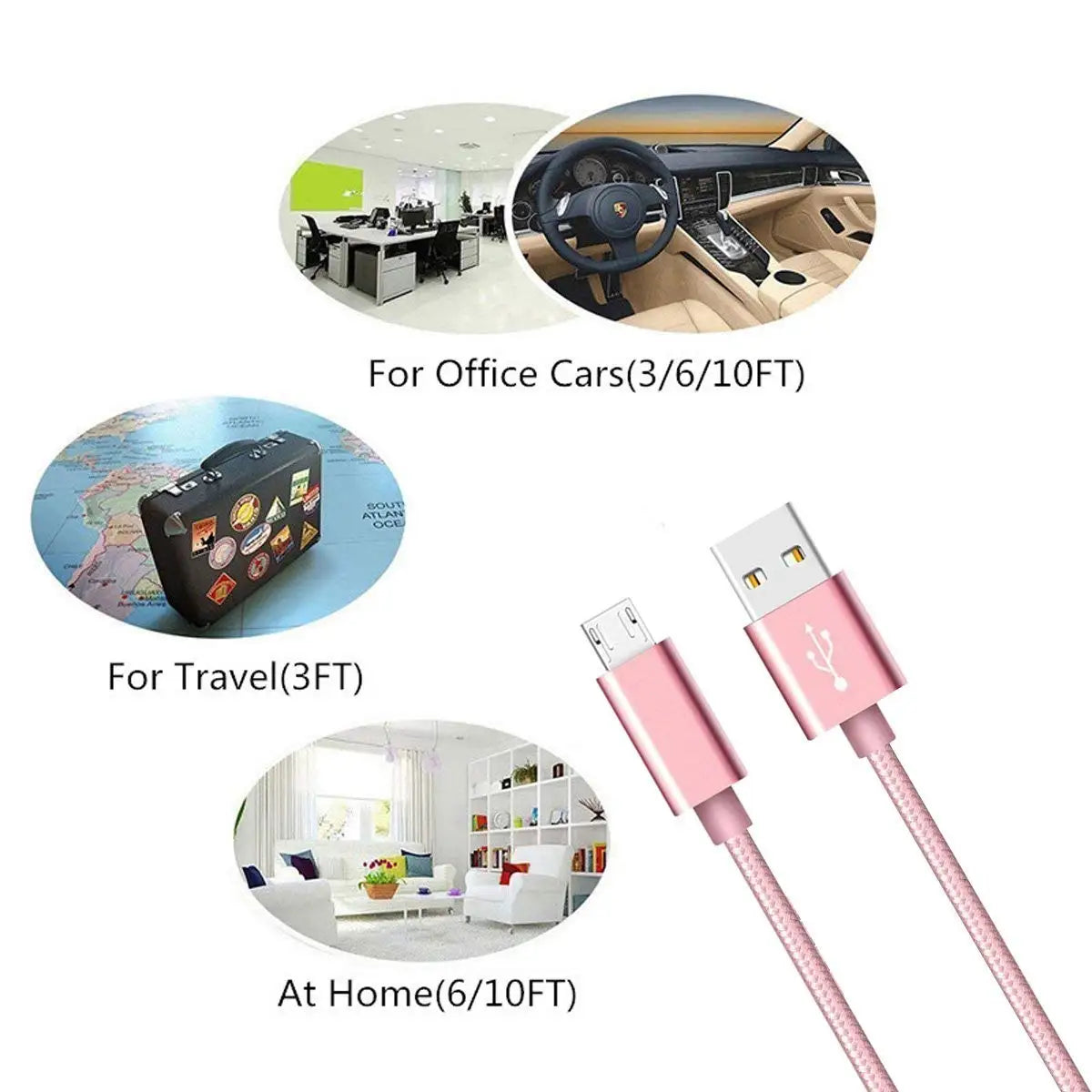 2m 3m Fast Charging Phone Cable