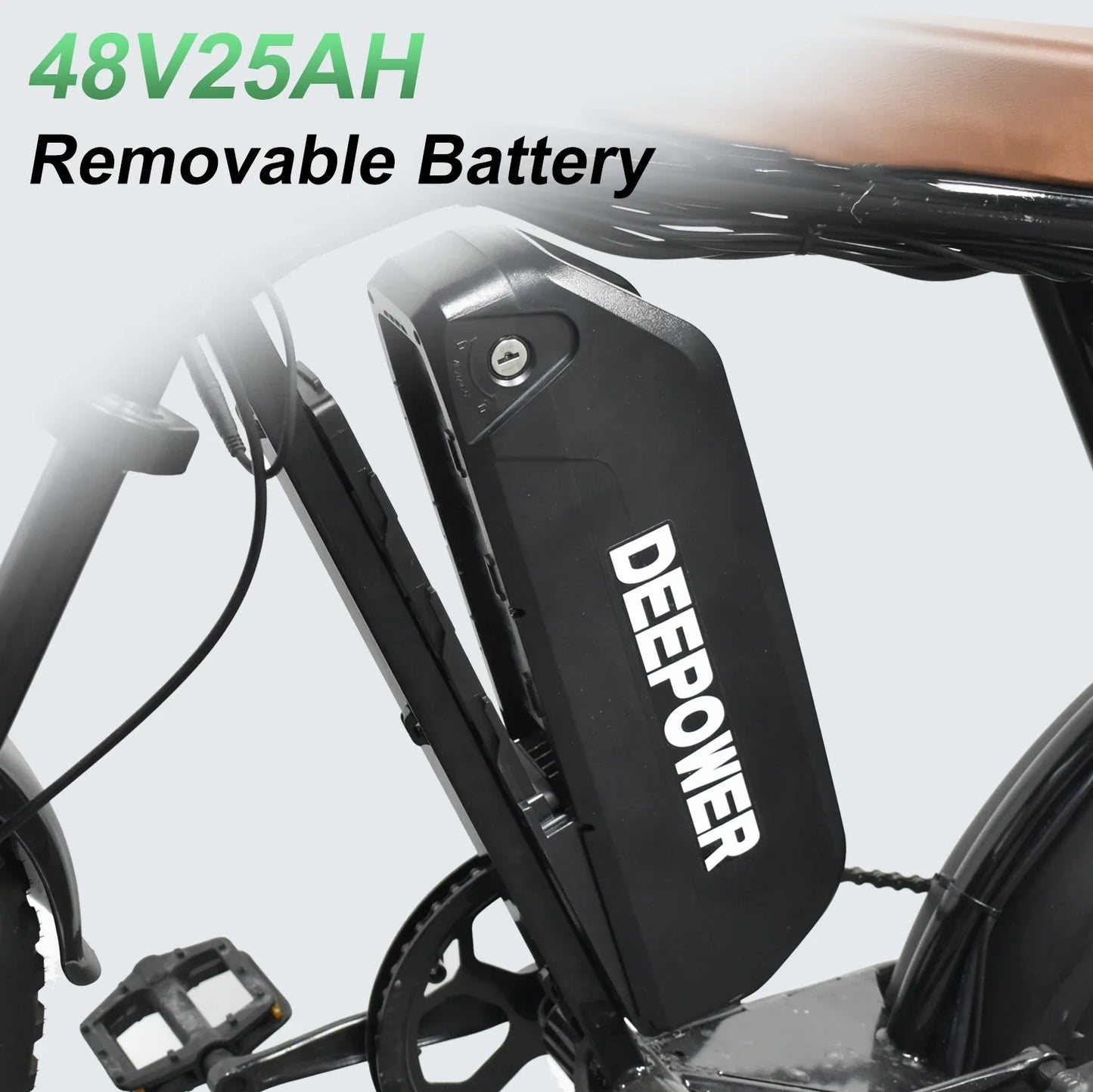 ZPW V8 Max 1000W Fat Tire Electric Bike – 55KMH