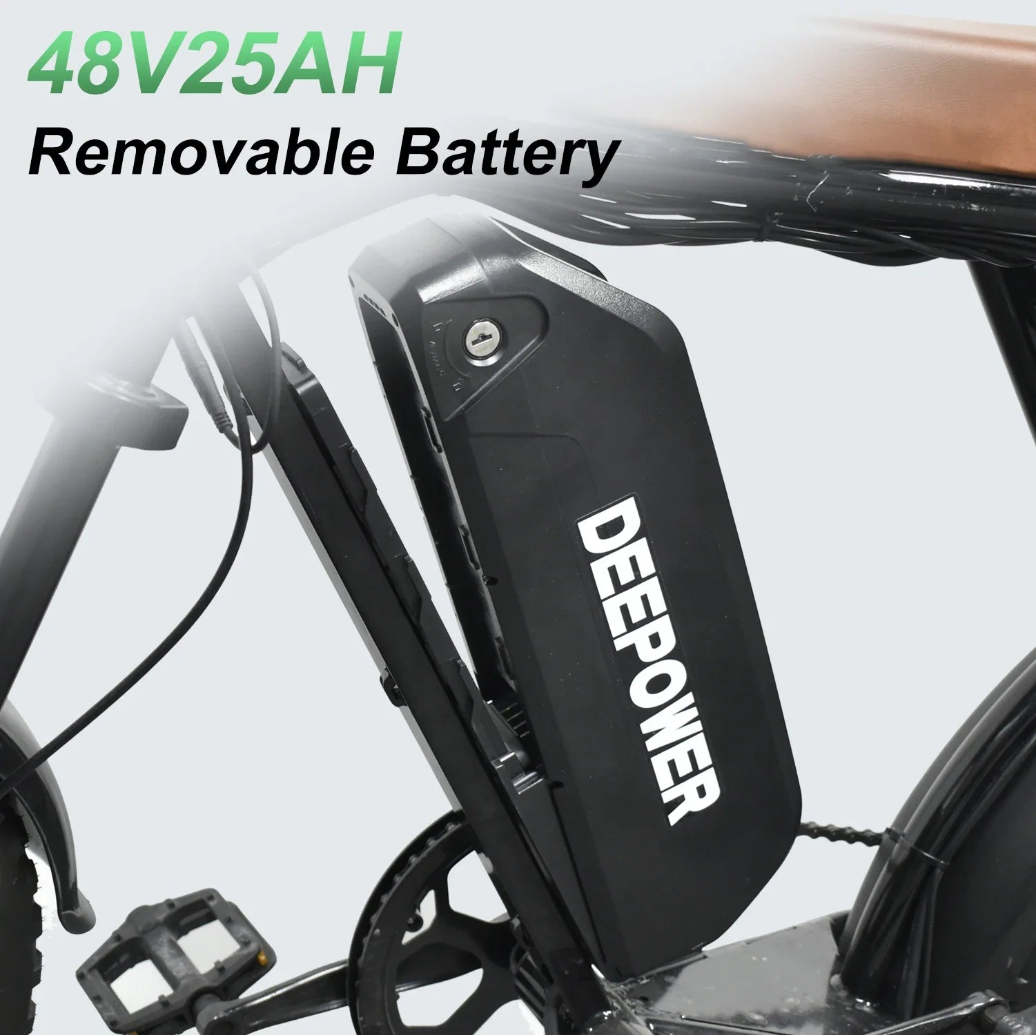 ZPW V8 Max 1000W Fat Tire Electric Bike – 55KMH