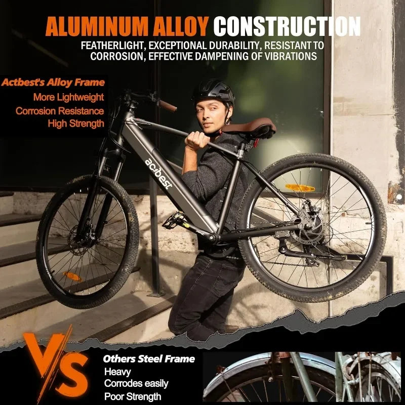 350W Electric Mountain Bike – 26” Tire