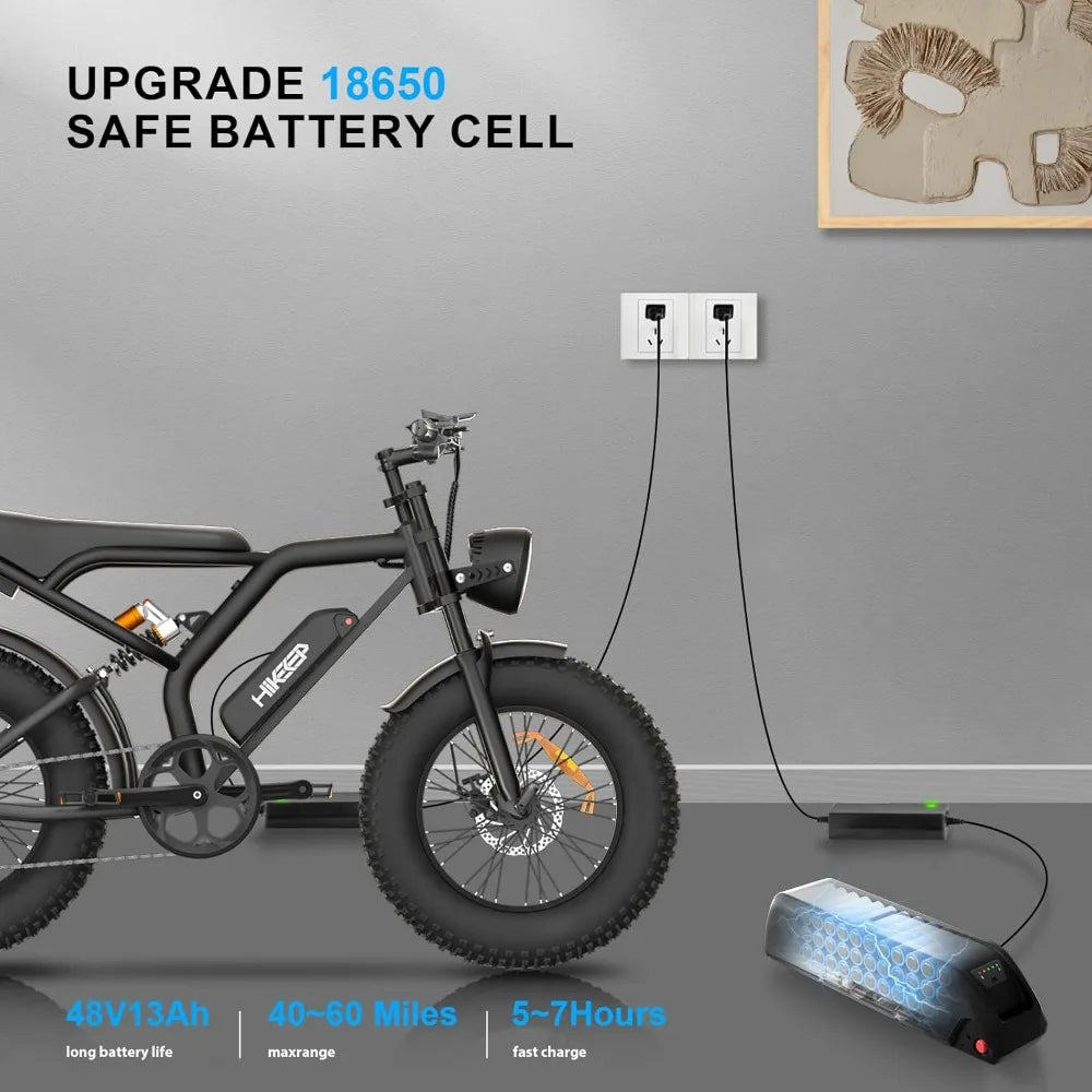 1000W 20" Fat Tire Electric Bike