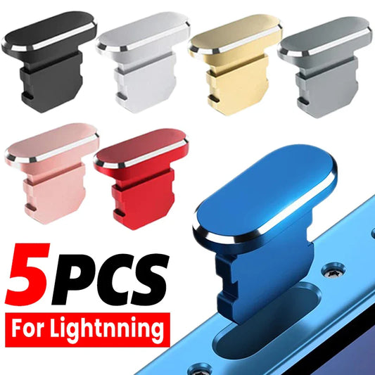 Aluminum Alloy Anti-Dust Plug for iPhone