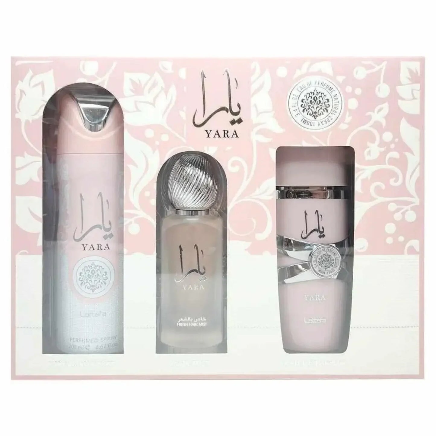 Lattafa Yara For Women 3-Piece Set Sweet Pheromone Perfume