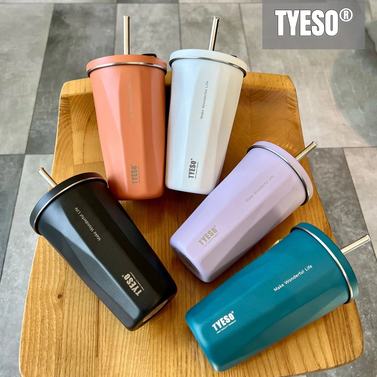 Tyeso Vacuum Insulated Thermos Cup