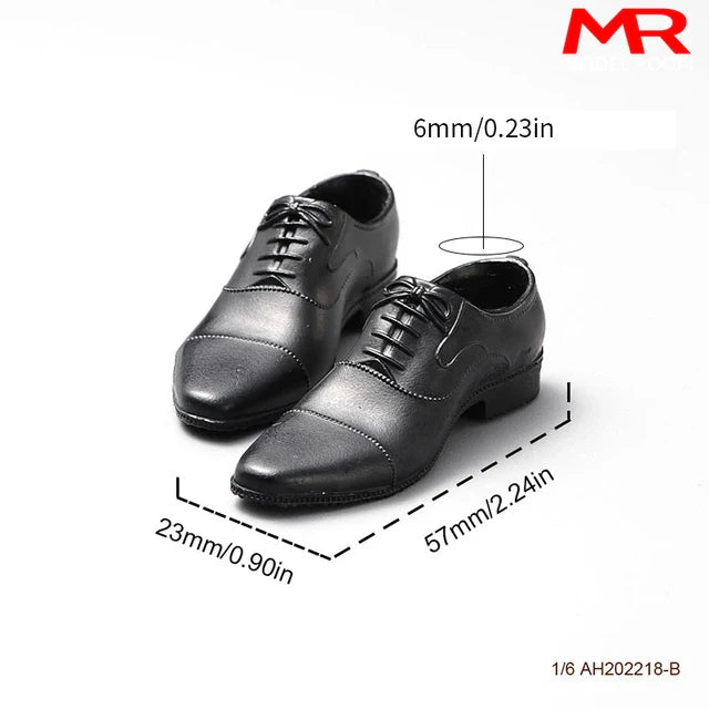 1/6 Scale Male Leather Shoes for 12" Figures