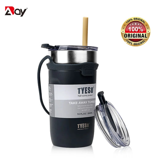 Tyeso Thermos Bottle with Straw Cup