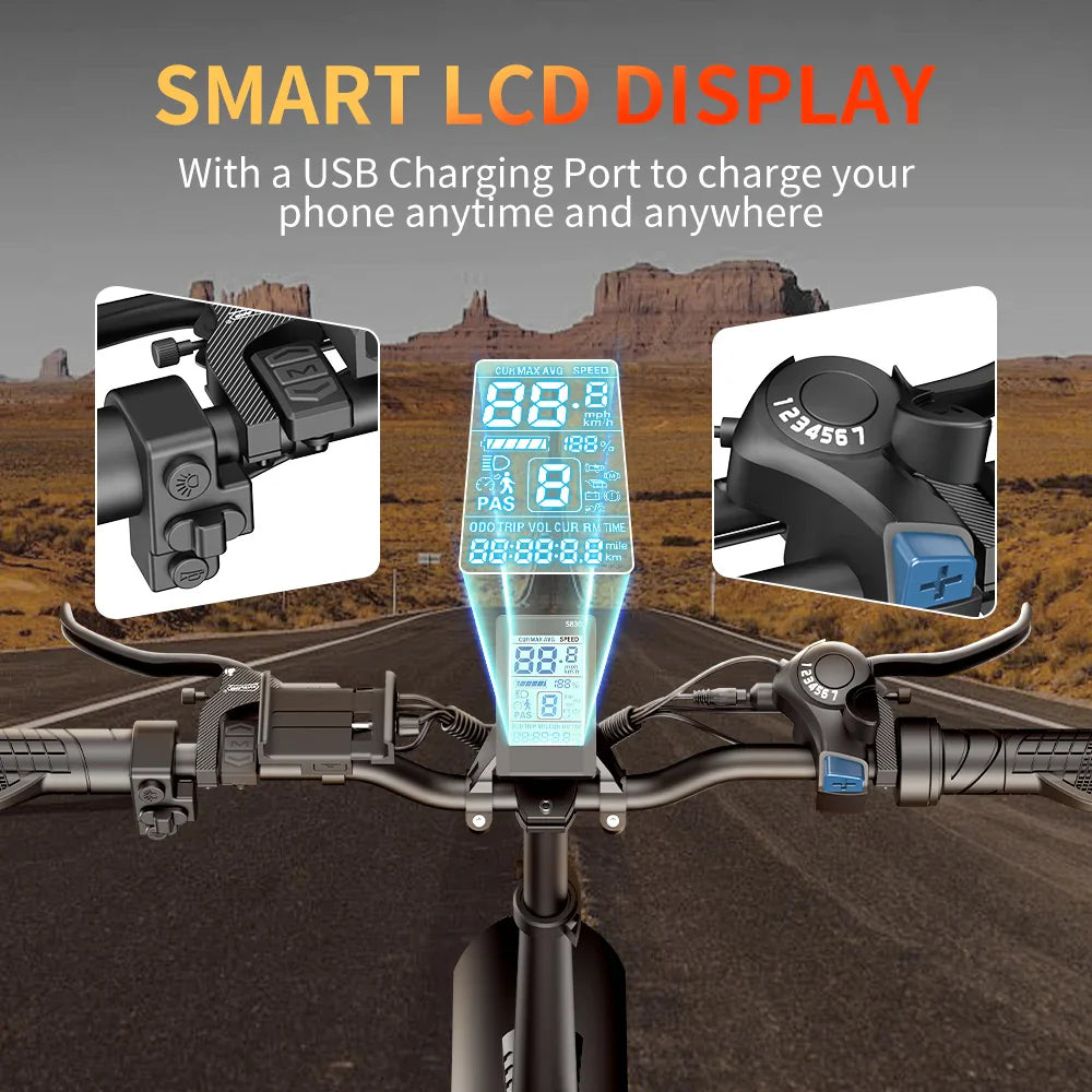 IDOTATA 1000W Folding Electric Bike