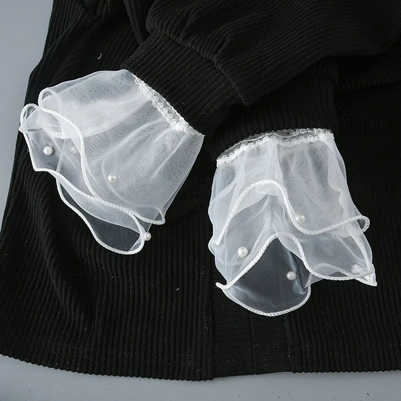 1 Pair Nail Art Tulle Gloves