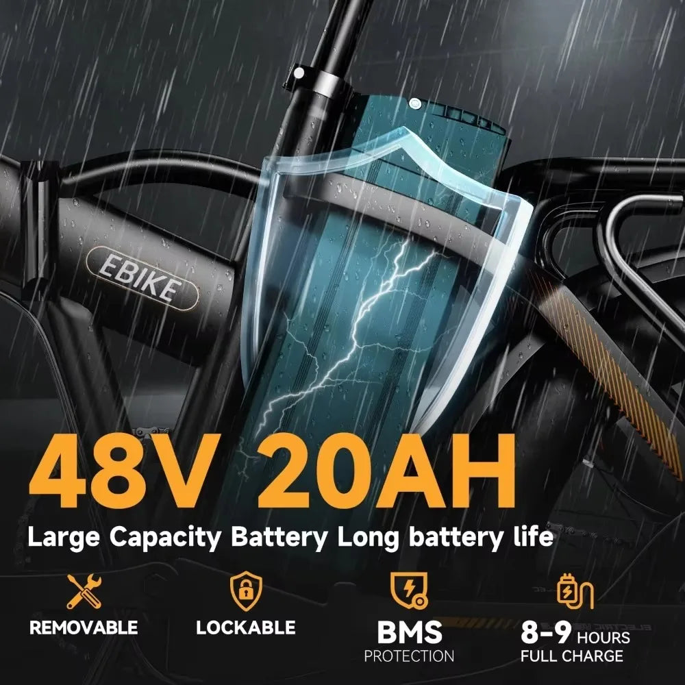 1000W Folding Electric Commuter Bike