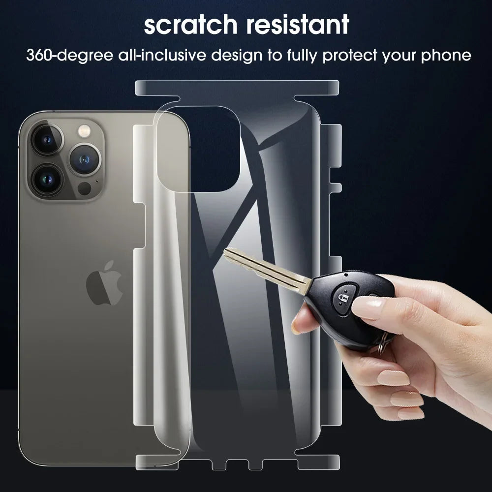 1/2Pack iPhone Back Hydrogel Film