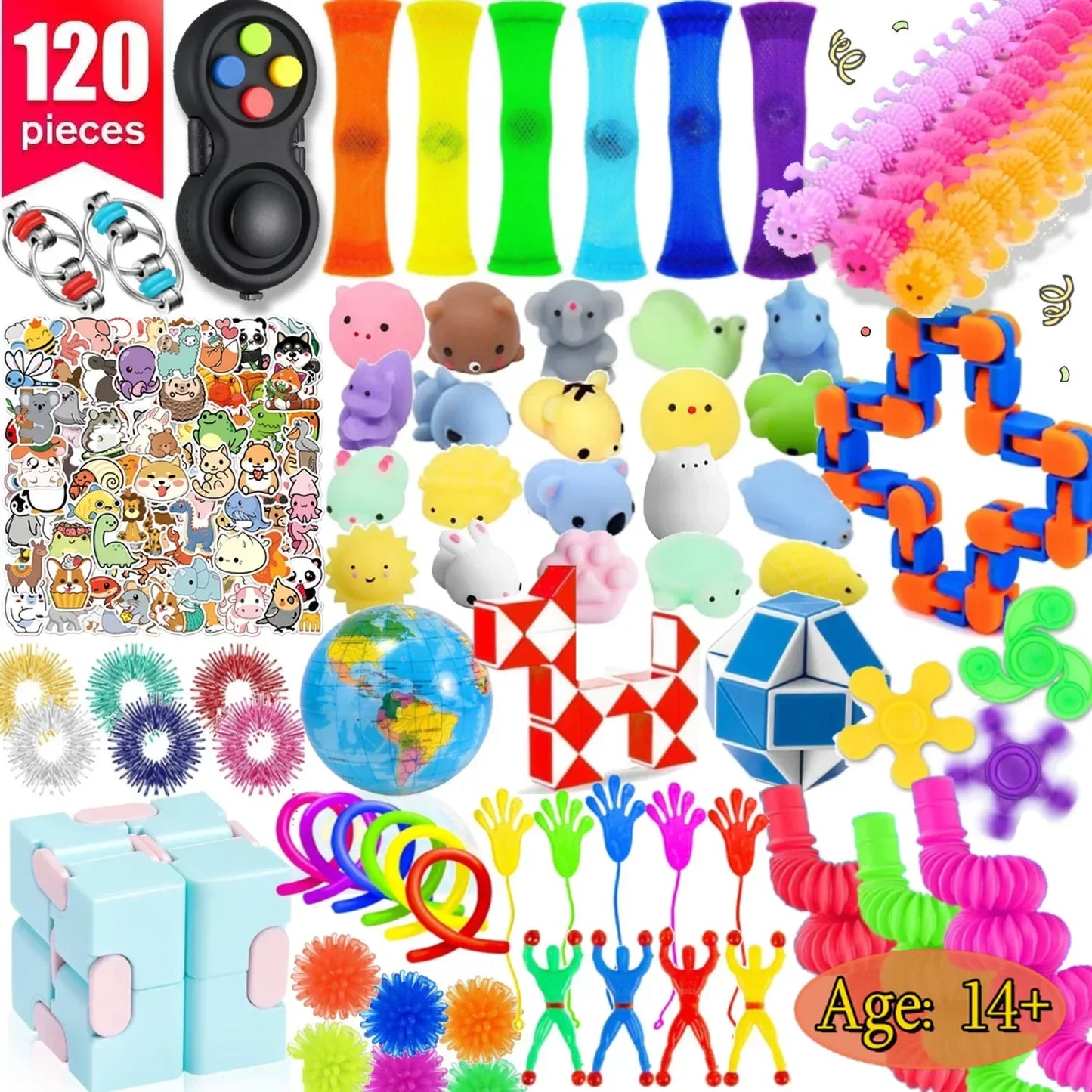 120 pcs autism sensory toys