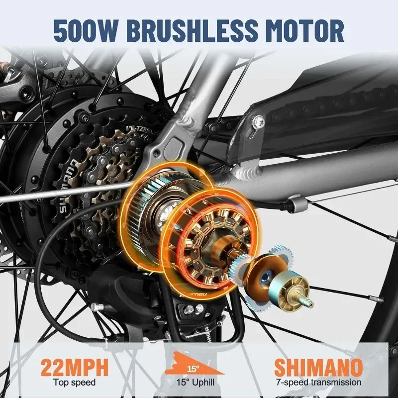 350W Electric Mountain Bike – 26” Tire
