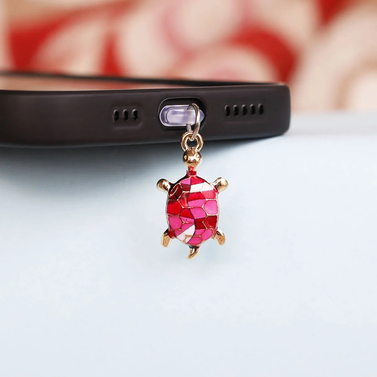 Turtle Phone Dust Plug Accessory