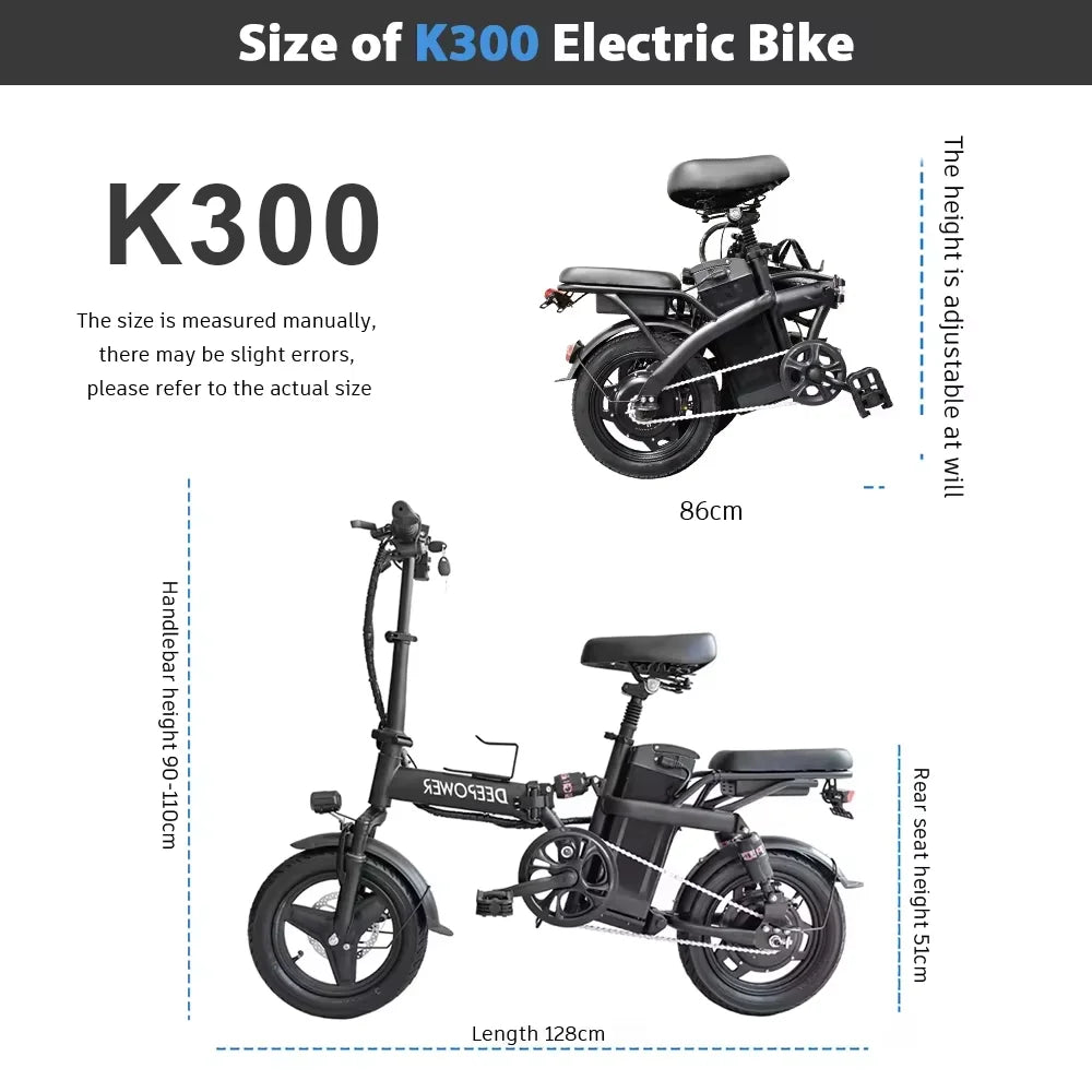 ZPW Folding Fat Tire Electric Bike