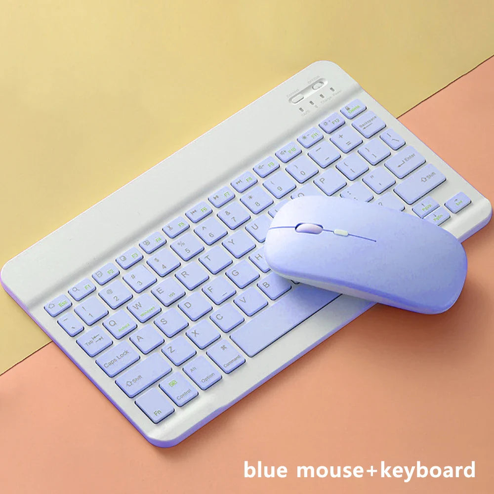 Bluetooth Keyboard and Mouse For iPad Xiaomi Samsung Huawei Phone Tablet Slim Mini Wireless Keyboard For Android IOS Windows