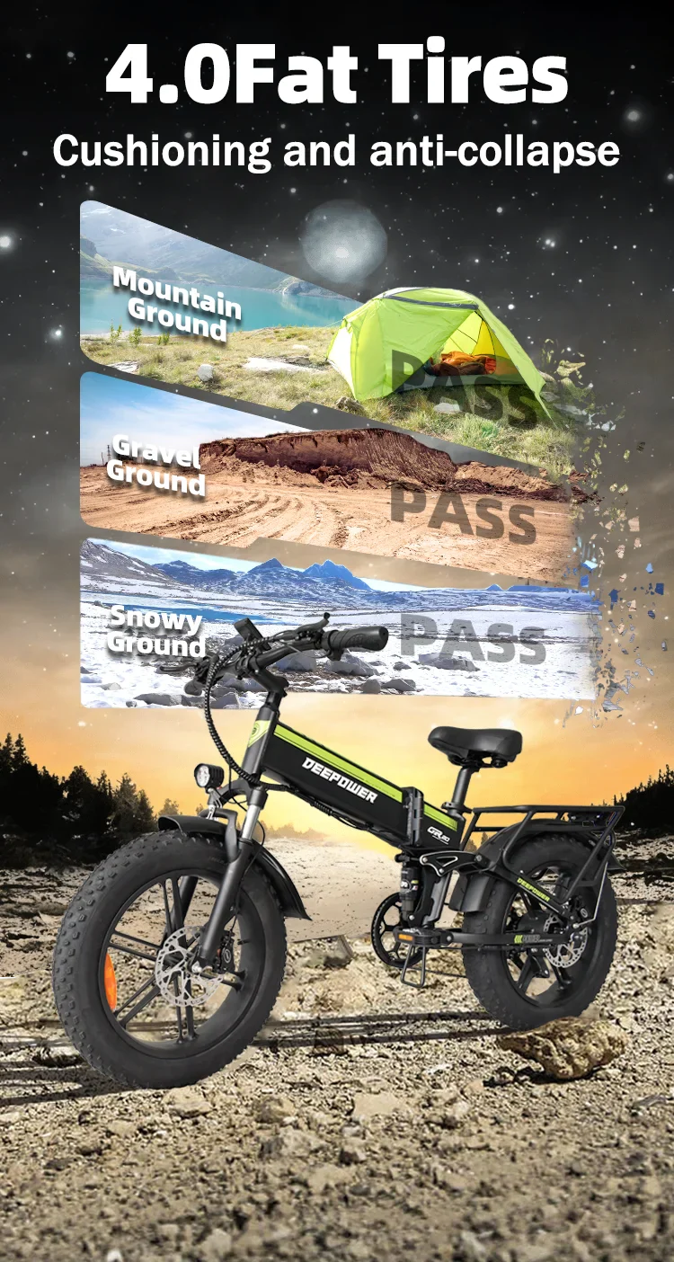 DEEPOWER 2000W Fat Tire Electric Bike