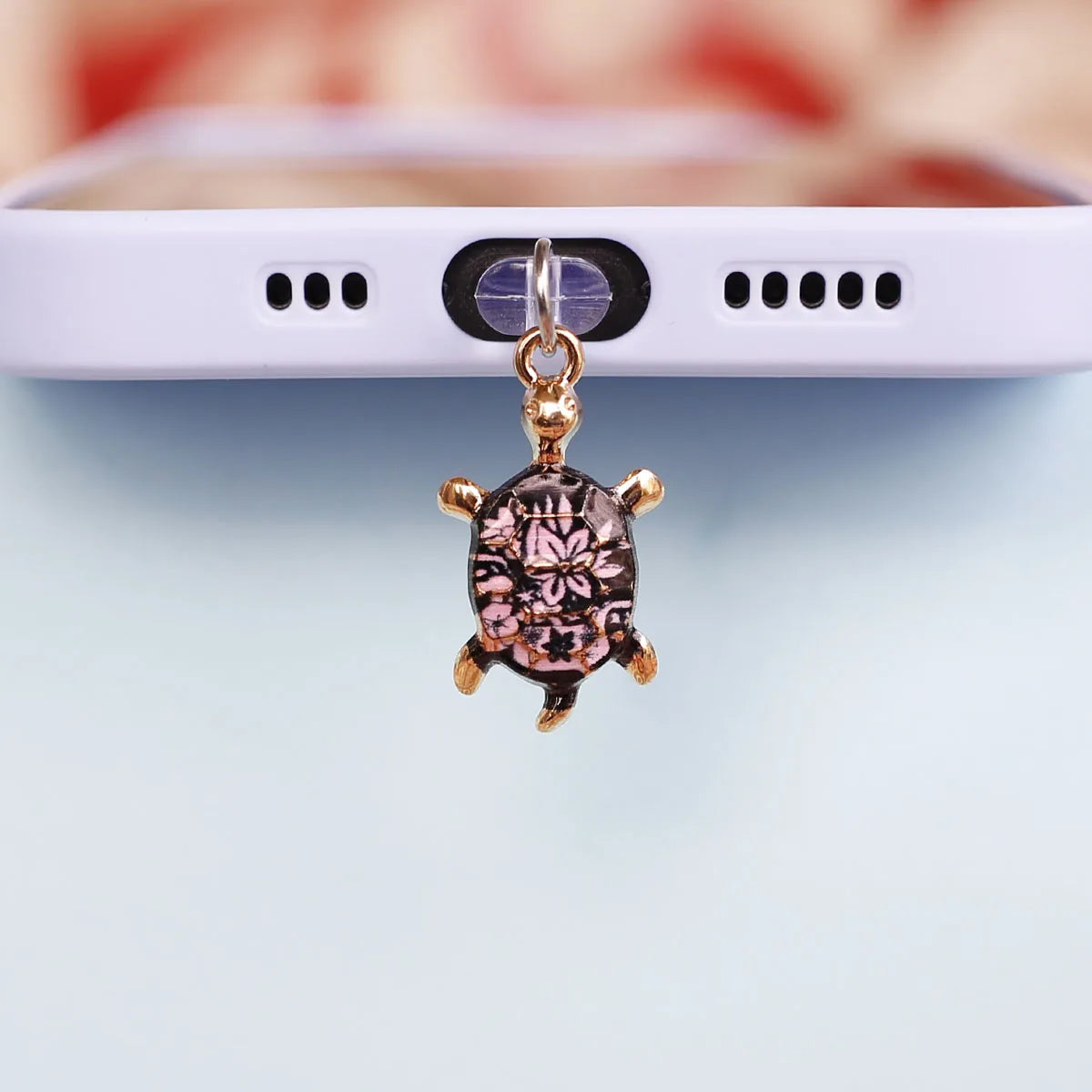 Turtle Phone Dust Plug Accessory
