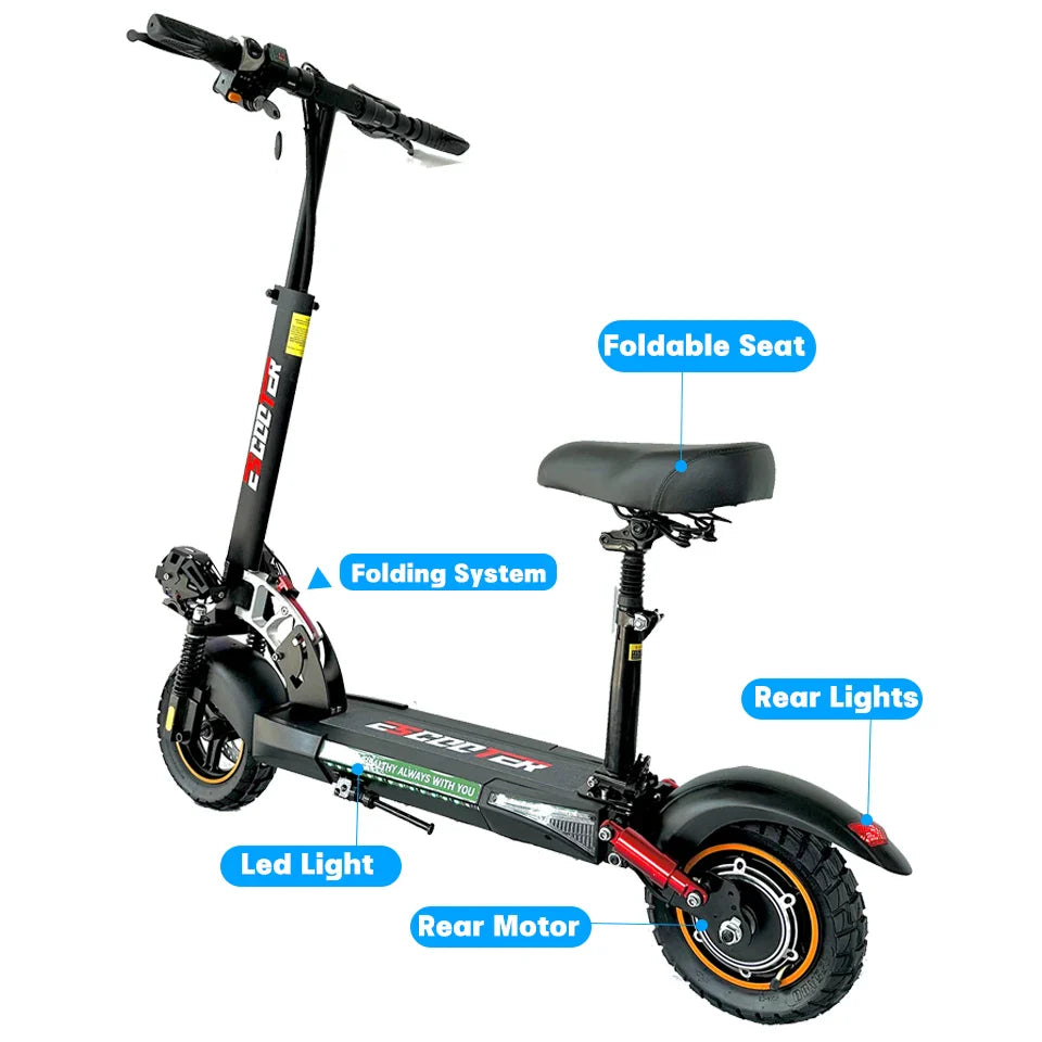800W Adult Electric Scooter Long Range