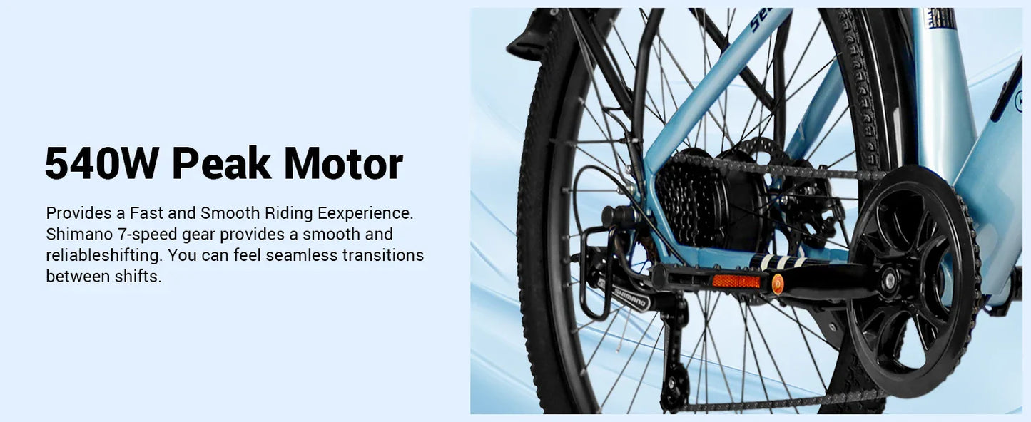 500W Electric Mountain Bike – 26” 20MPH Ride