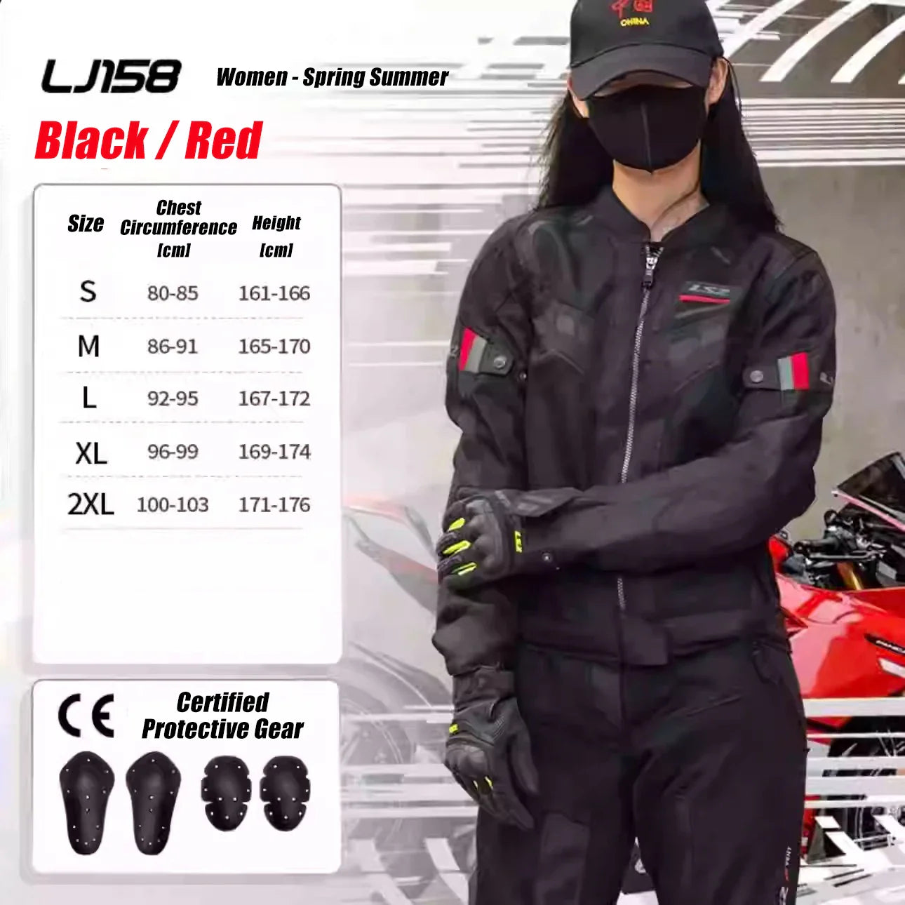 Original LS2 GARDA AIR Motorcycle Jacket Summer Mesh Breathable Motorbike Jacket Men Women CE Anti-Fall Reflective Riding Jacket