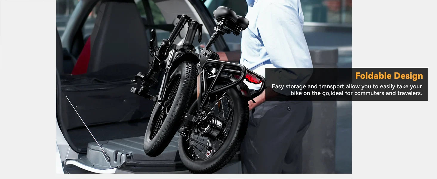 1000W Folding Electric Commuter Bike