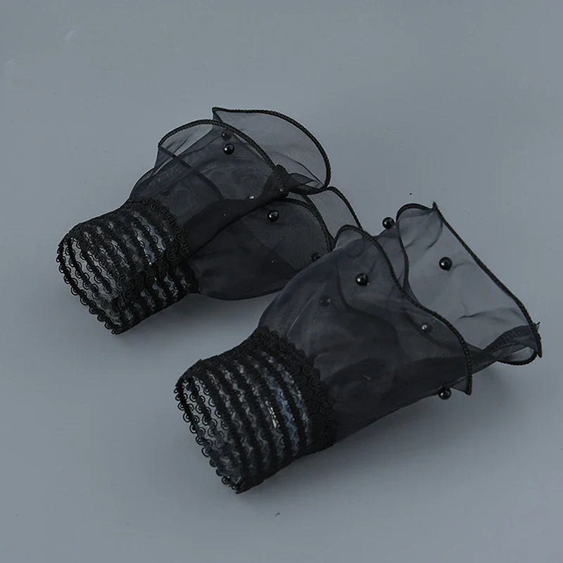 1 Pair Nail Art Tulle Gloves