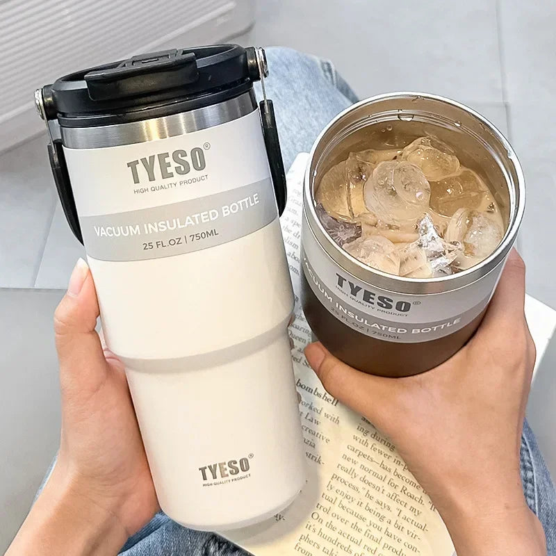 Tyeso Double-Layer Insulated Coffee Cup