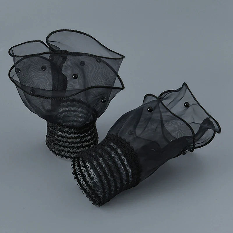 1 Pair Nail Art Tulle Gloves