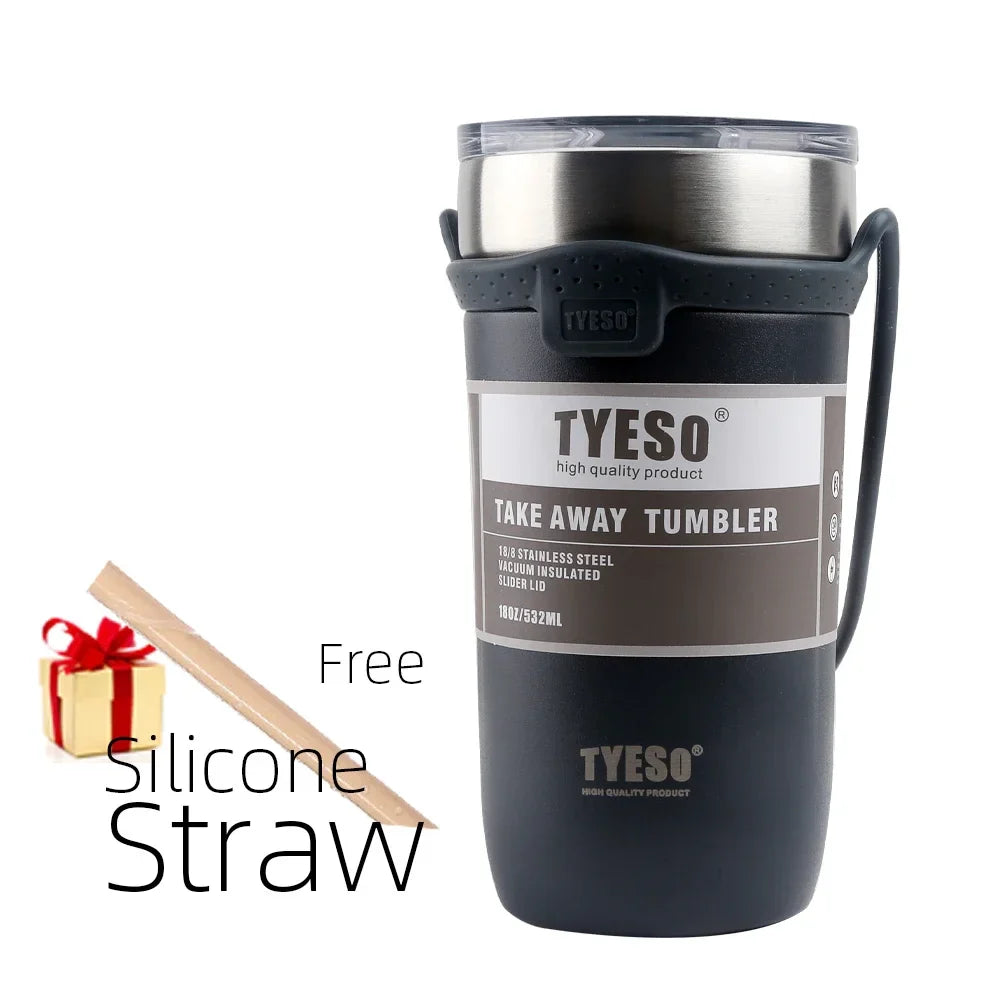 Tyeso Thermos Bottle with Straw Cup