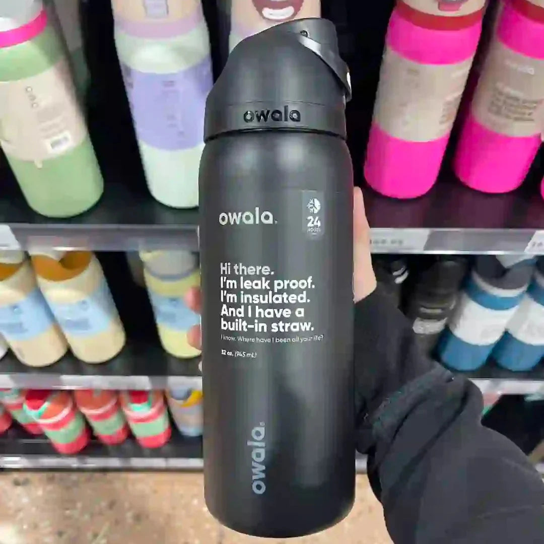 Owala  Insulated Stainless Steel Free Sip Water Bottle - Dear Diary