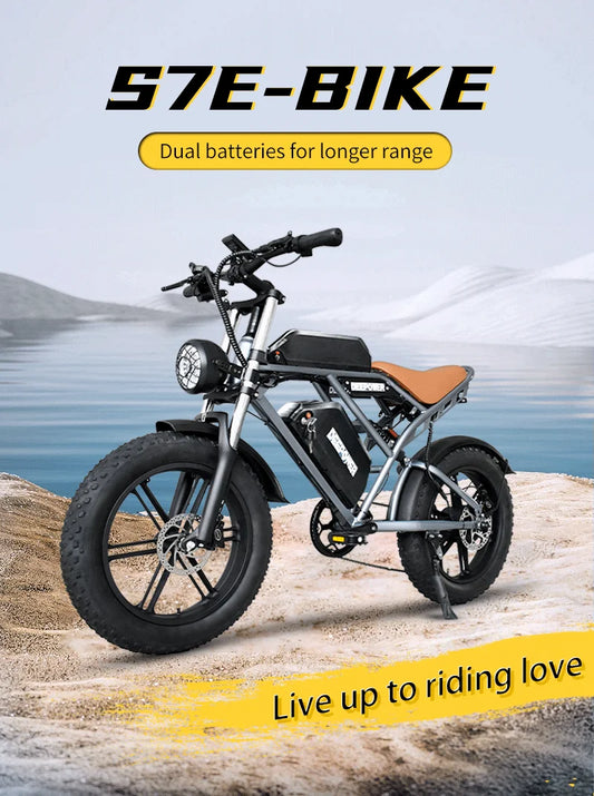 IDOTATA Moped Fat Tire Electric Bike