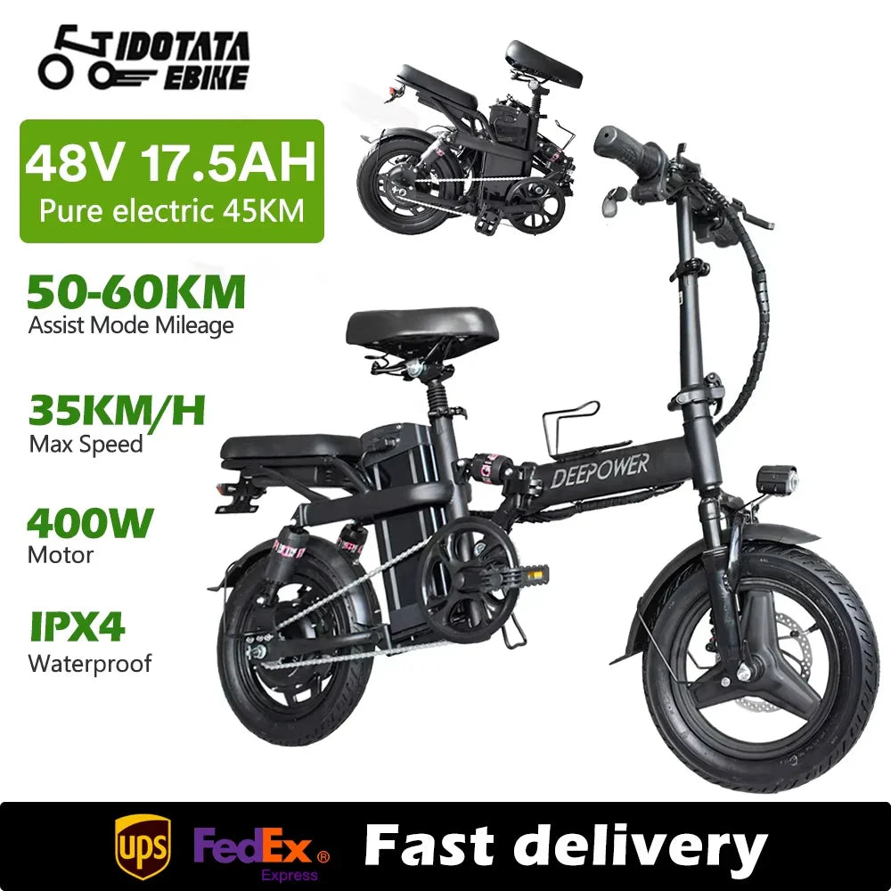 400W Foldable Commuter Electric Bike