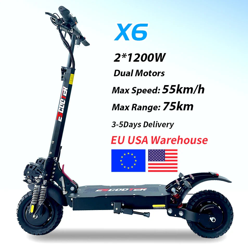 2400W Dual Motor Foldable Electric Scooter