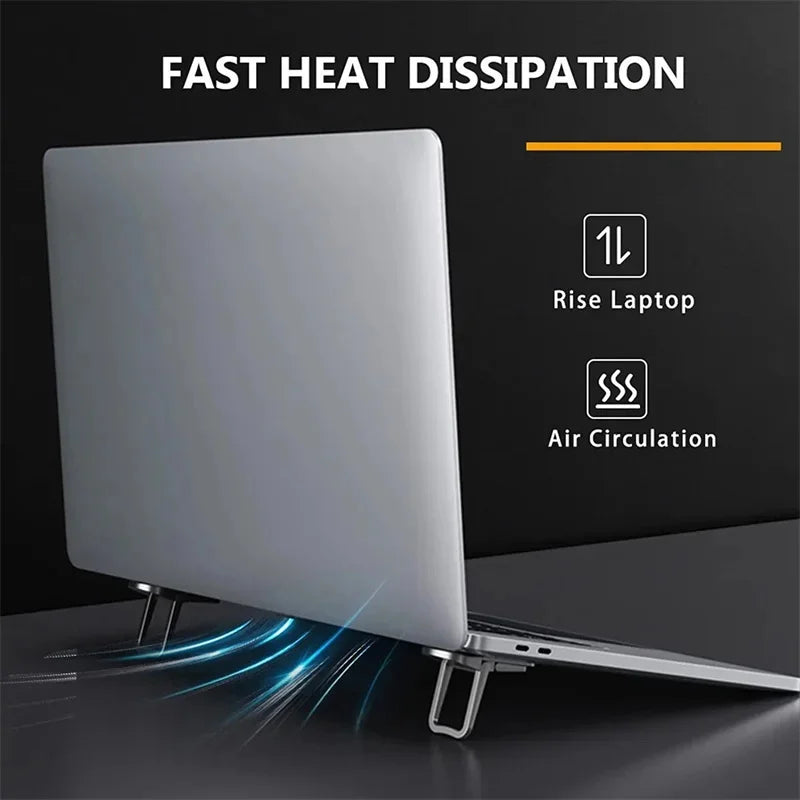 Aluminum Self-Adhesive Invisible Laptop Stand Bracket