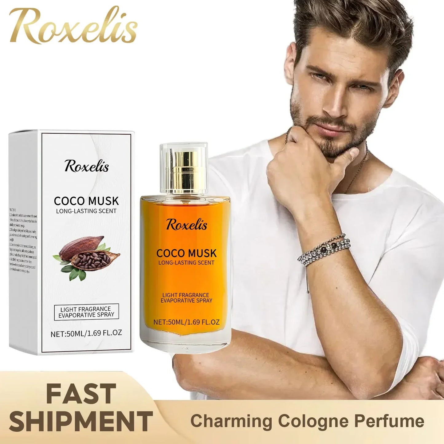 Roxelis Men's Cologne | Sandalwood & Coffee Attraction