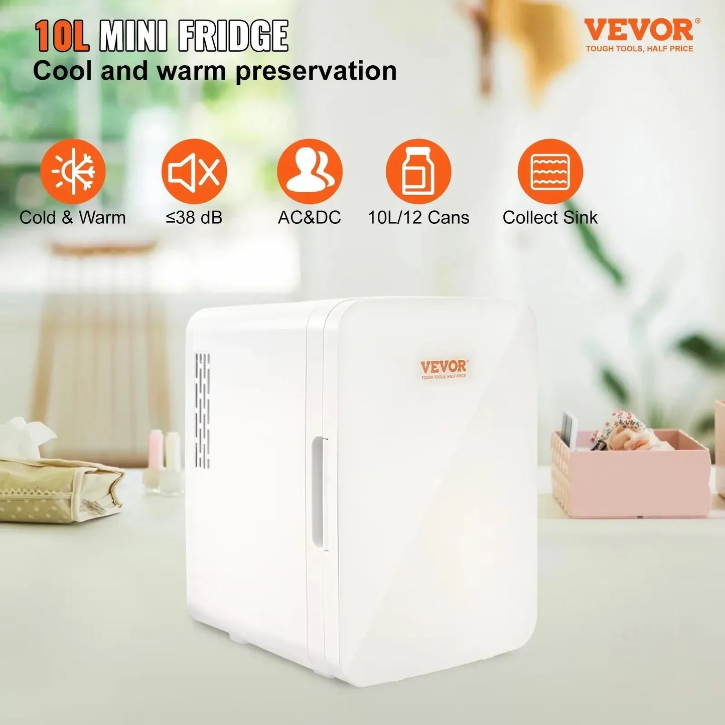 VEVOR 10L Mini Refrigerator