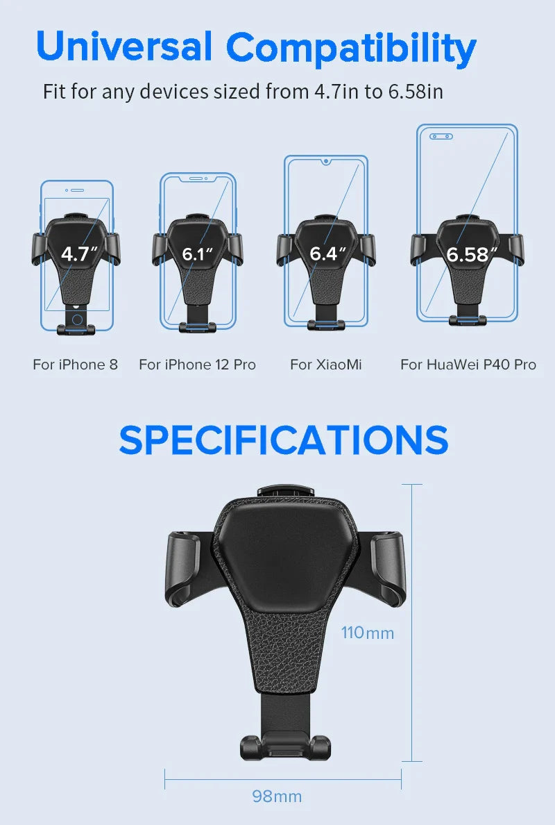 Air Vent Car Phone Holder Clip