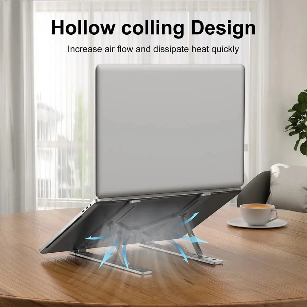 Aluminum Foldable Laptop Riser Stand