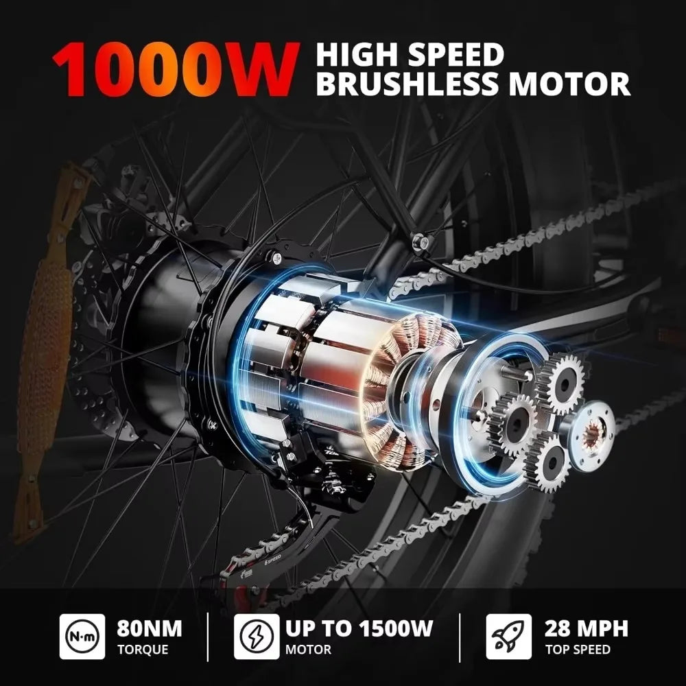 1500W Dual Shock Electric Bike