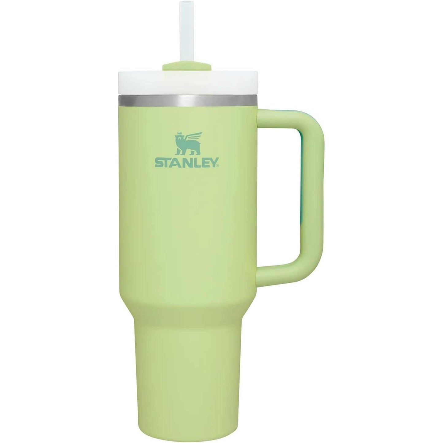 Stanley Cup 40oz with handle Stainless Steel Vacuum Insulated Tumbler Stanley Dupes Copo Termico Stanley ( Green Citron)