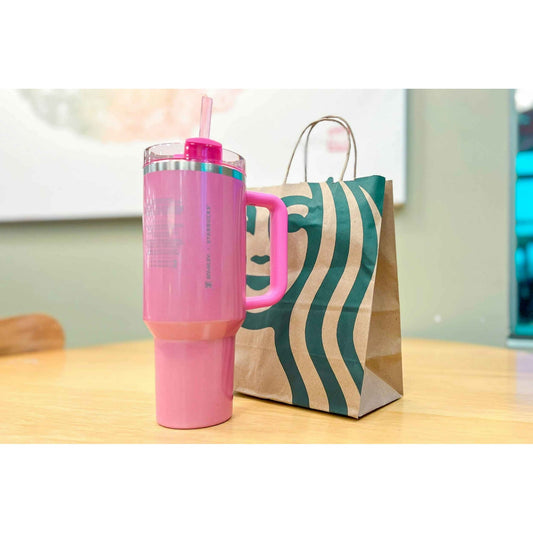 Stanley X Starbucks 2023 Holiday Collab 40 oz Pink Tumbler Mug