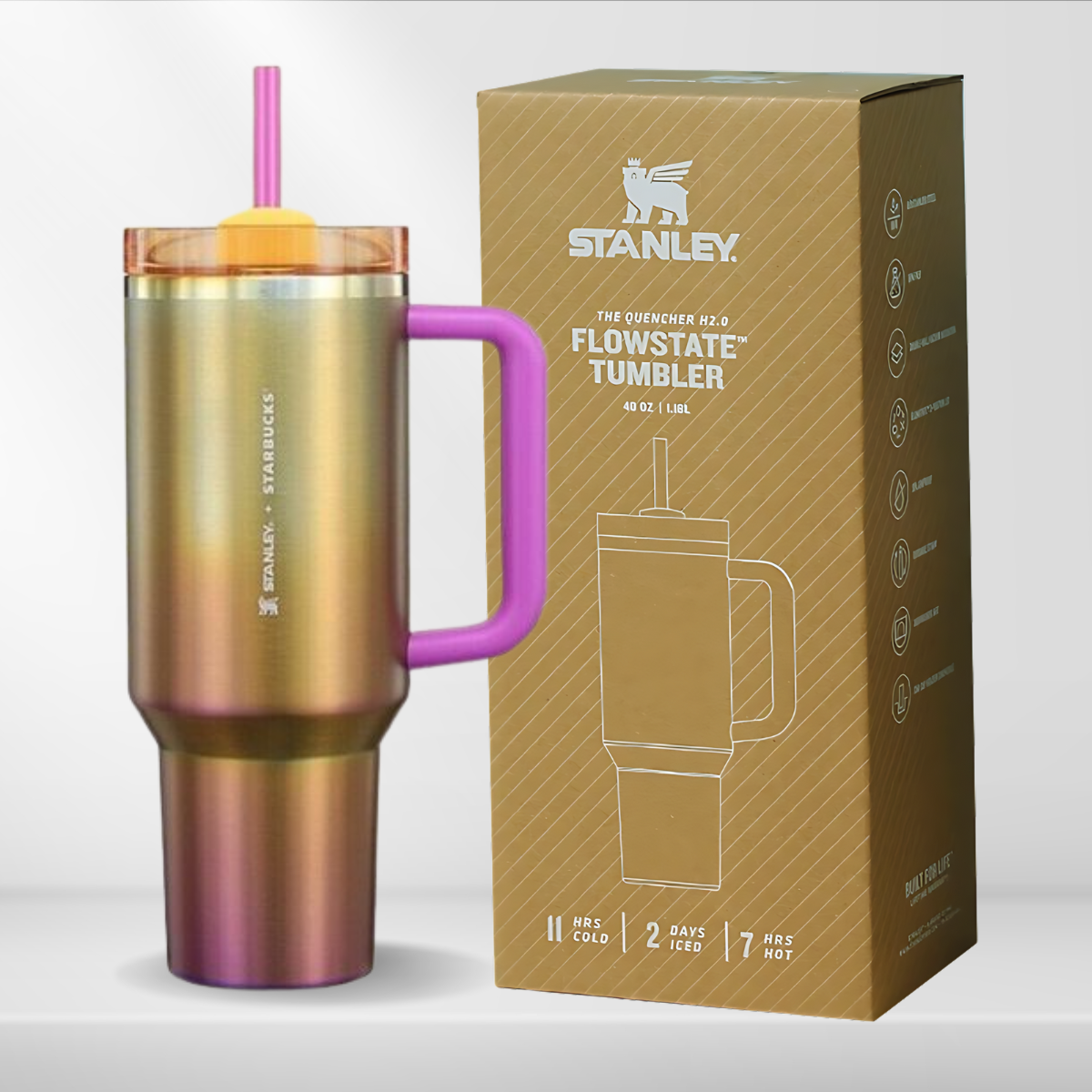 Stanley X Starbucks Yellow 40 oz Tumbler