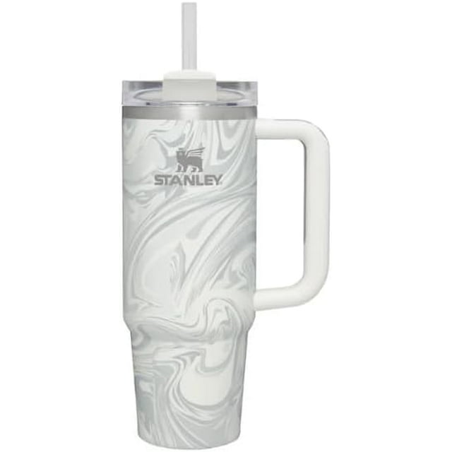 Stanley Cup 40oz with handle Stainless Steel Vacuum Insulated Tumbler Stanley Dupes Copo Termico Stanley ( Polar swirl )